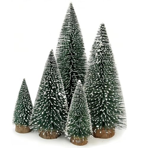 Mini Weihnachtsbaum Künstlich 4 Stück, Sisal Tannenbaum mit...