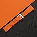 Handdn Handmade Universal Epsom Calf Leather Strap Watch - Quick Release Leather Watch Bands 16mm 18mm 19mm 20mm 22mm For Men And Women (Orange)