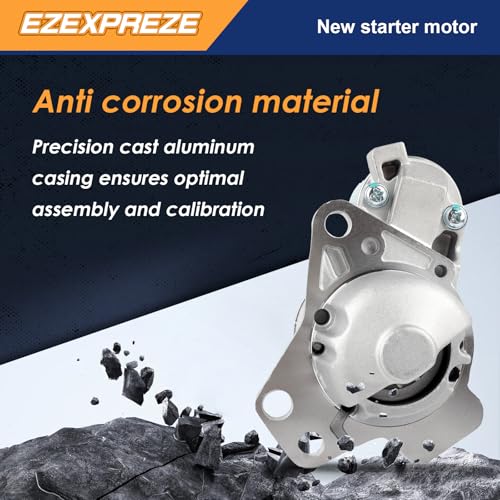 Image of Ezexpreze 17986 New Starter Replacement for Chevy Traverse 09-17, GMC Acadia 07-16, Buick Enclave Lacrosse, Cadillac SRX XTS STS, Impala 12-20, Pontiac Saturn Suzuki 3.0L 3.6L V6 Engine OE#: 12645298
