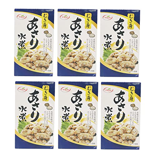 TCF あさり 水煮 缶詰 85gx6缶 アサリ むき身 おつまみ アテ 酒の肴 まとめ買い おつまみ缶詰