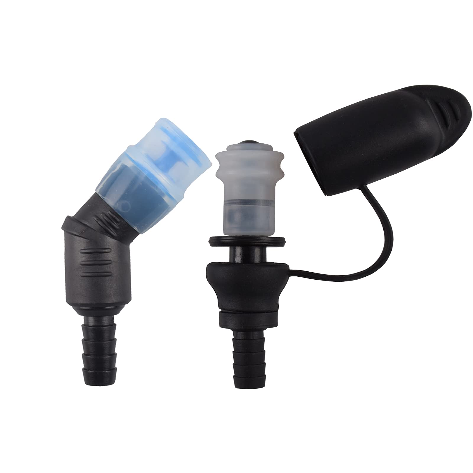 J.CARP ON-Off Switch Bite Valve Tube Nozzle Replacement with Straight Drink Tube Bite Valves with Cap