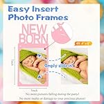 Buryeah Pastel 1st Birthday Photo Banner for Baby from Newborn to 12 Months Macaron One Year Photo Banner with Frame First Birthday Party Decorations for Girl Monthly Milestones Garland - Image 3