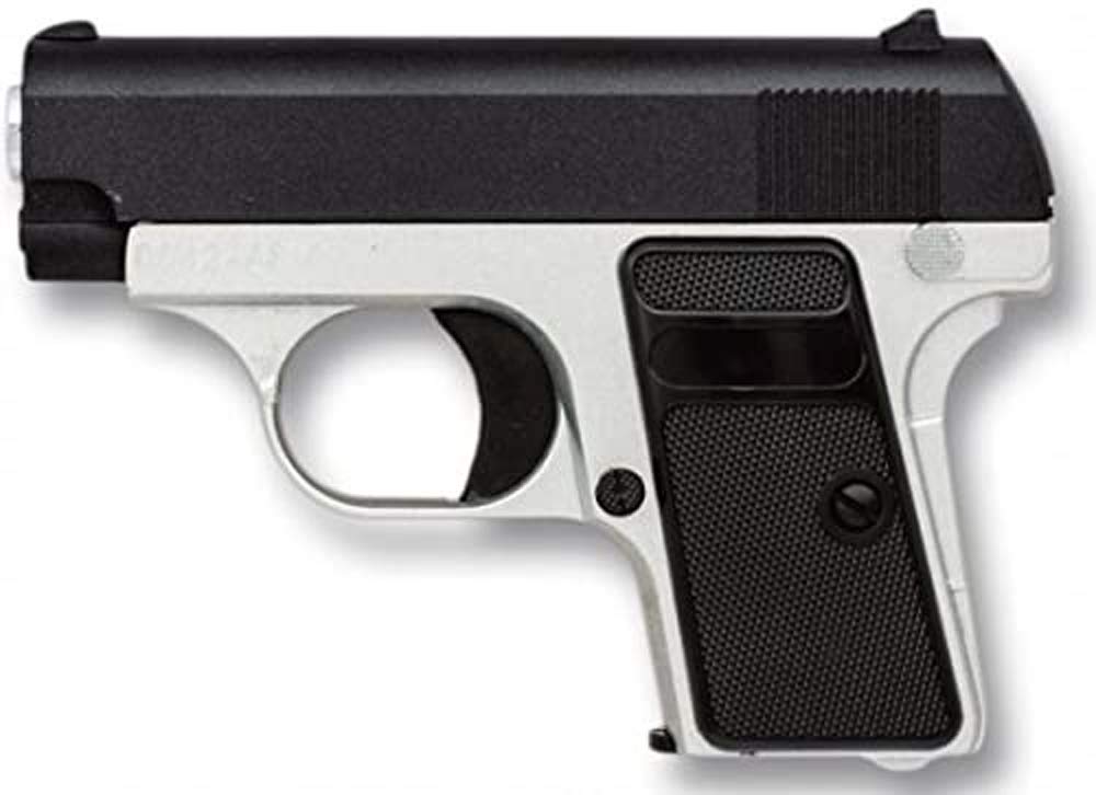 Tiendas LGP, Albainox 35502 Arma Airsoft, Pistola Aire Suave, Potencia 0,8 Julios + Biberón 500 Bolas 12 Gramos de 6 mm. de Regalo