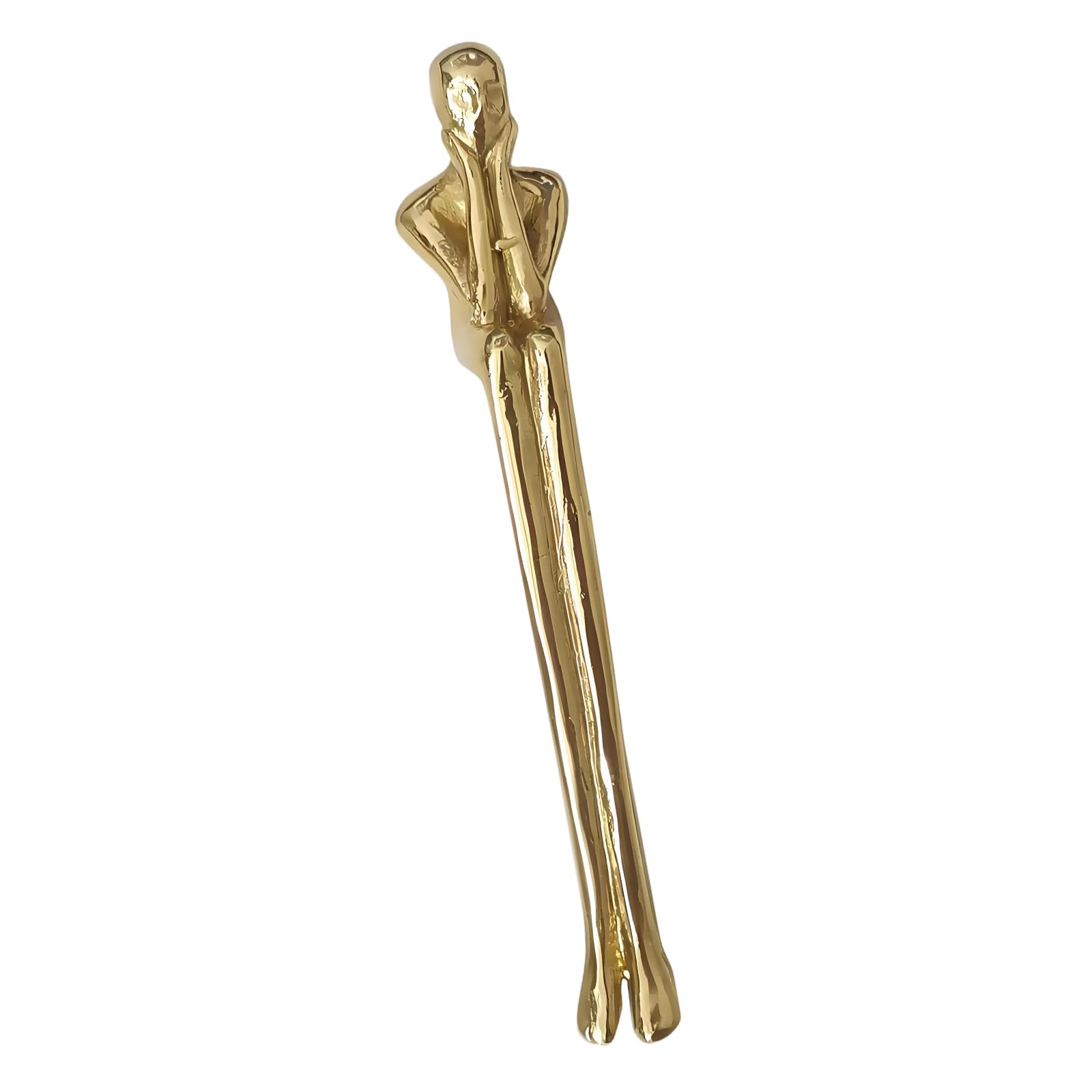 Kaeltsyn Copper Color Thinkers Shape Cabinet Pull Cabinet Hardwares Retros Brasses Knobs Handle For Drawers Cupboards And Closets Decorative Drawer Pull