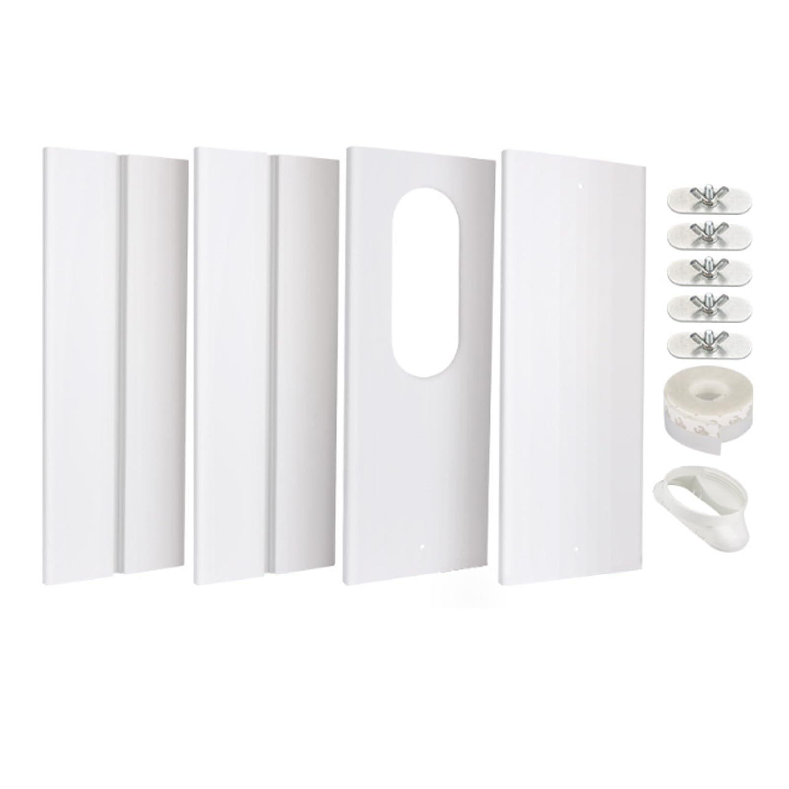 Kit de Ventilación de Ventana para Aire Acondicionado,sello de ventana para aire acondicionado,Portátil de Primera Calidad Optimizado para Paneles de PVC Deflectores de Viento Móviles