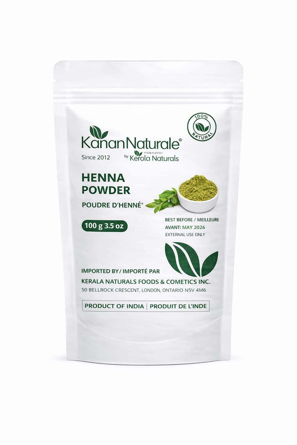 Henna Powder 100gm - Natural Hair Color & Conditioner | Pure