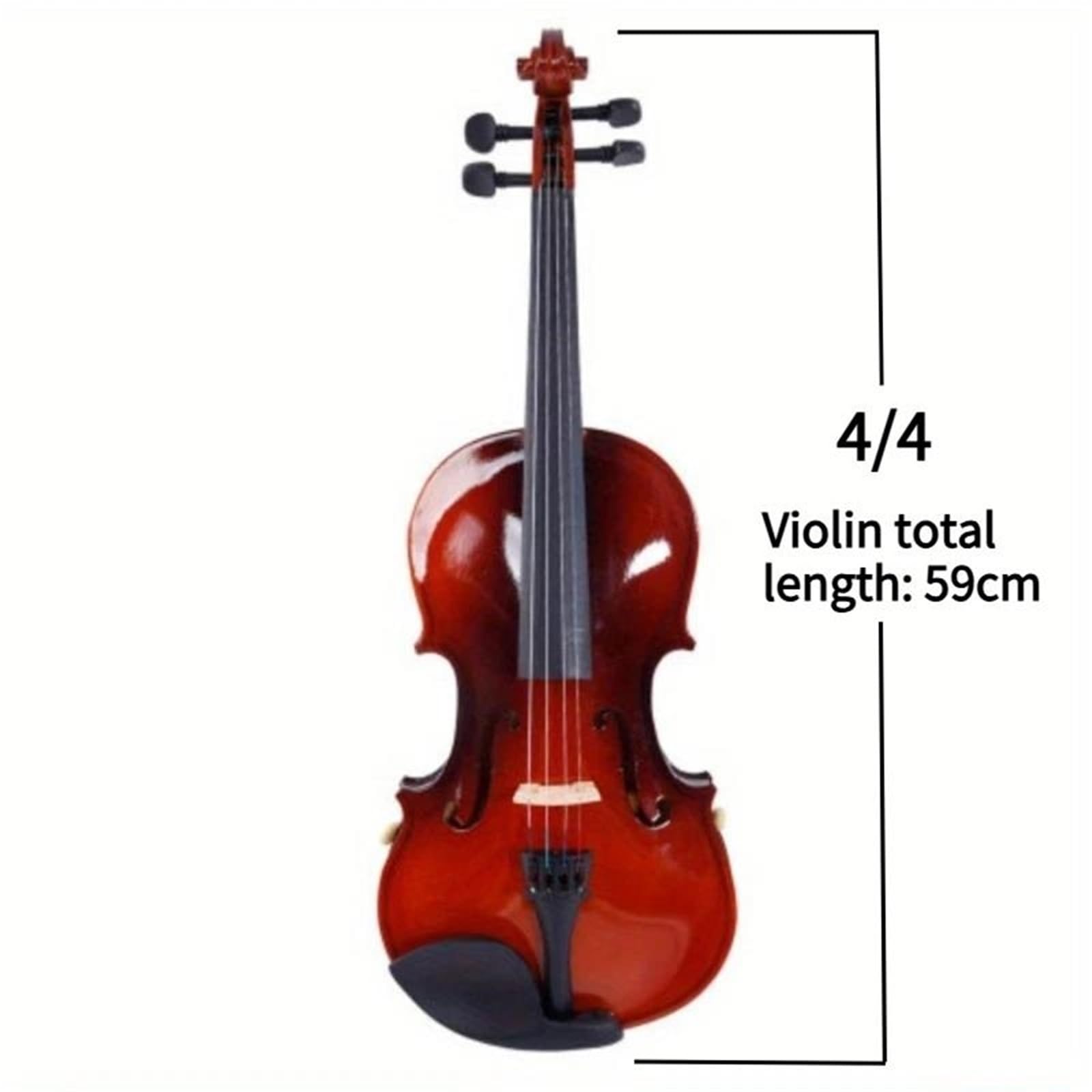 Violini Professionali Set Di Violino Acustico In Legno Massello Con Custodia Portatile E Archetto Adatto A Musicisti Tutti I Livelli Abilità