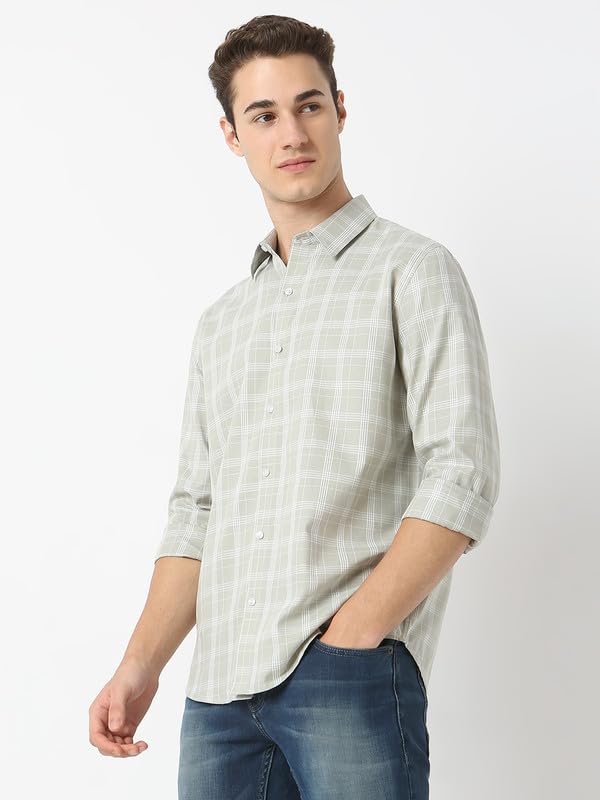 Image of Mens Striped Slim Fit Cotton Casual Shirt | Full Sleeves Mens Shirts | Stylish Shirt for Men