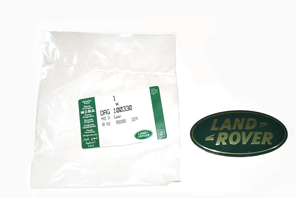 LAND ROVER LR3 / DISCOVERY 3 GRILLE BADGE GREEN ON GOLD - GENUINE DAG100330