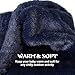 Coume Kids Scarf for Girls Boy Rainbow Toddler Winter Scarf for Little Girl Neck Warmer Cute Gradient Cross Tie Fluffy Collar(Navy Blue)