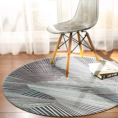 Tapis rond antidérapant Wen pour éviter les glissades sur le sol de la chambre