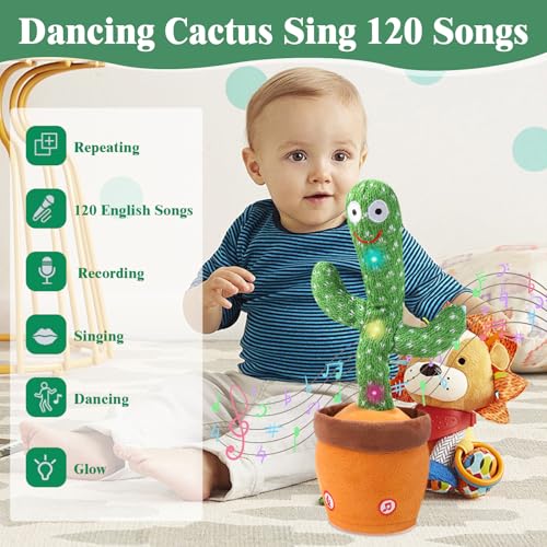 MIAODAM Dancing Talking Cactus Toy for Kids - $15.99 - Image 3