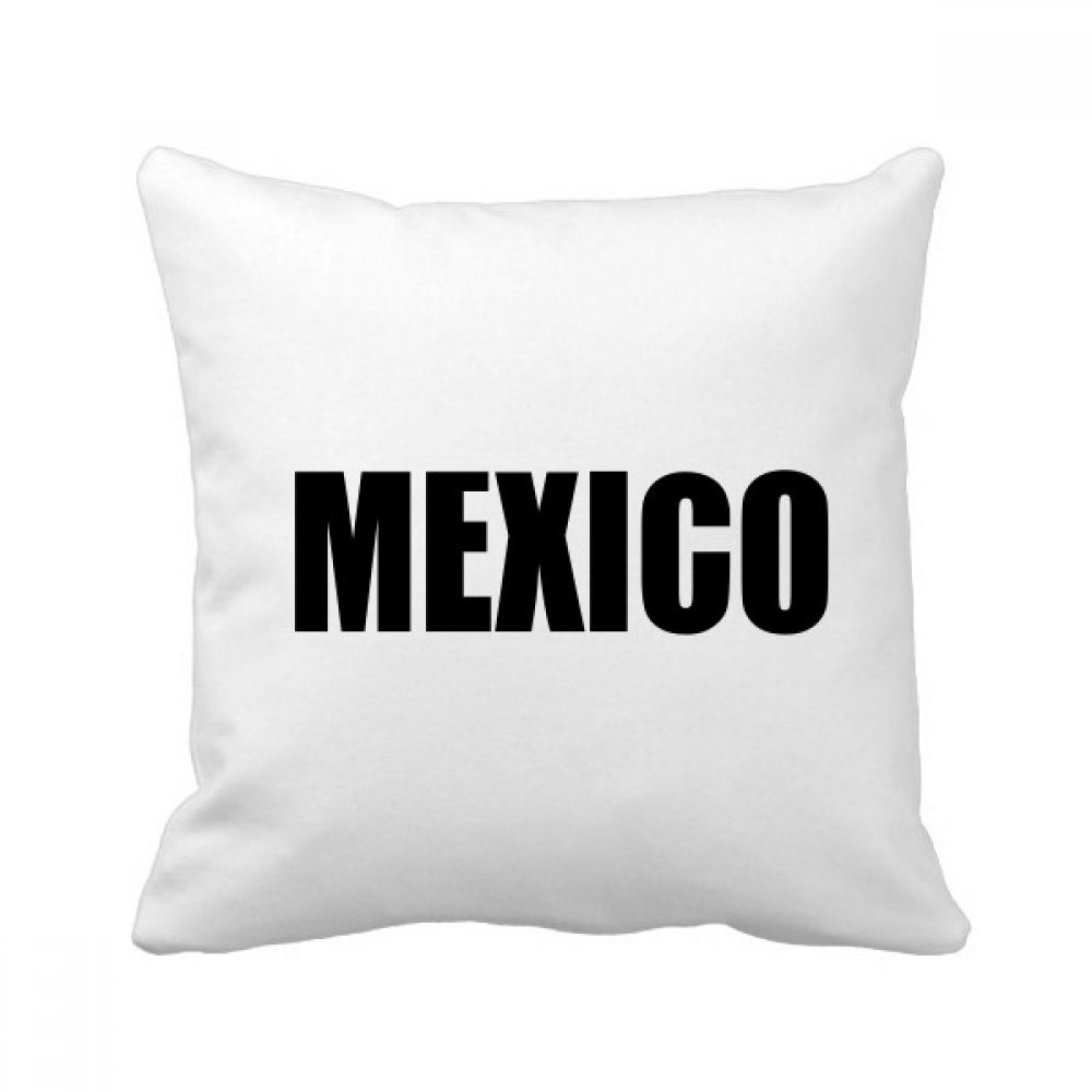 Coussin carré noir Mexique avec insert 40x40 cm pour déco de canapé salon