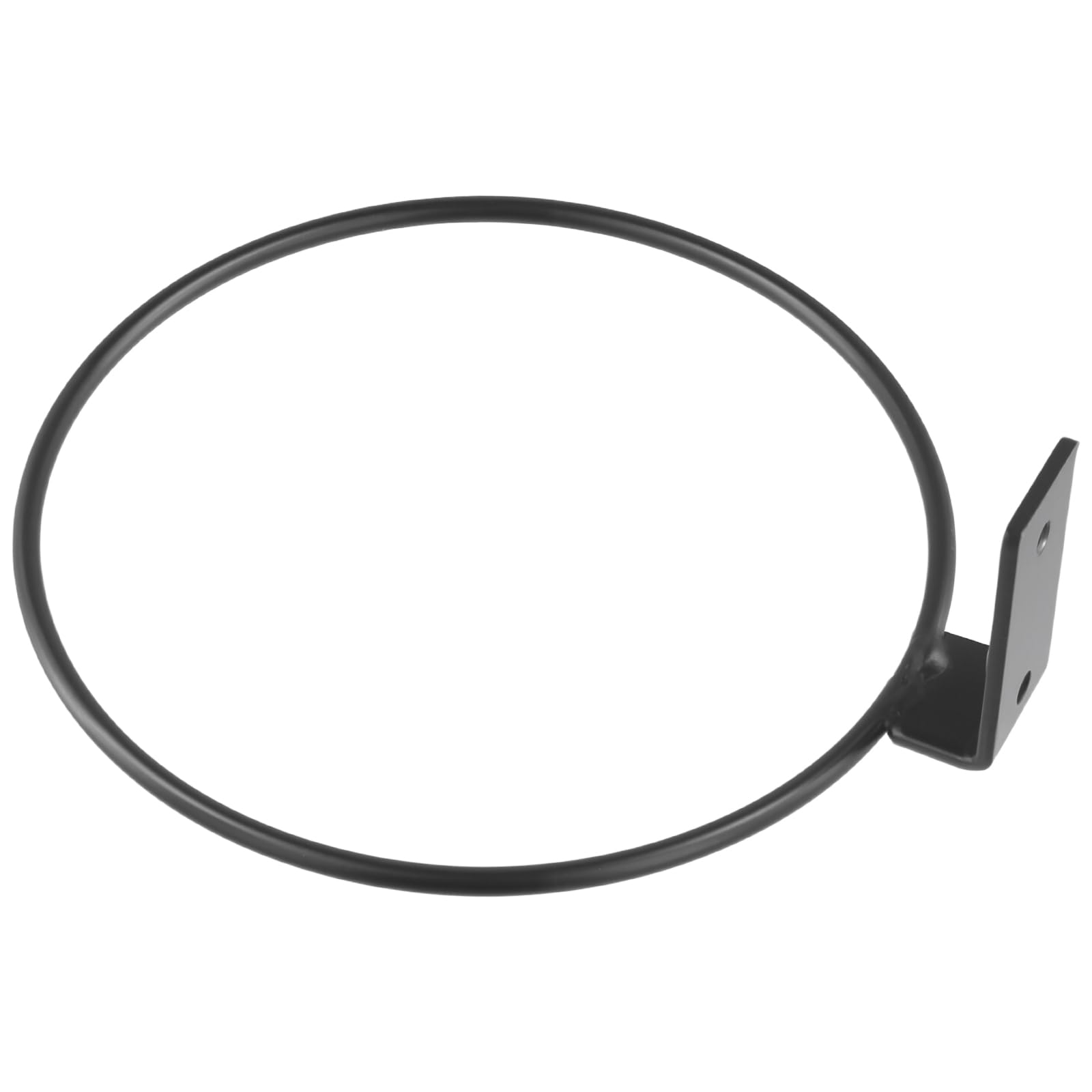 KEILEOHO Lot de 6 supports de pot de fleurs en forme d'anneau, 15 cm, noir, support mural avec vis et chevilles, support pour pots de fleurs, balcon et jardin