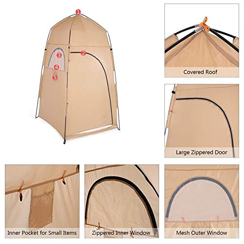 Carpa de pesca para invierno, algodón y poliéster, impermeable y resistente al viento miniatura 4