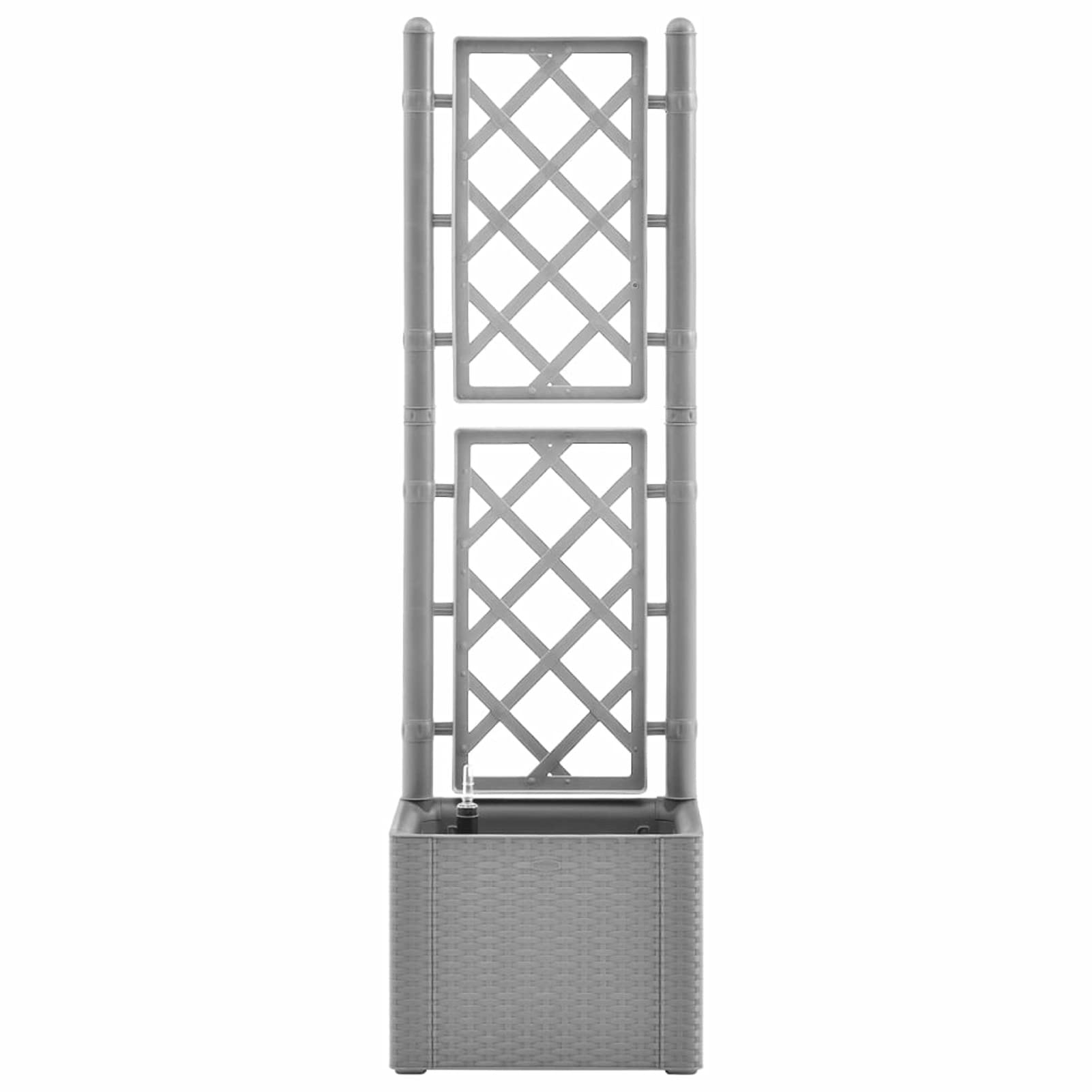 Jardinière Surélevée Avec Arrosage Automatique Et Treillis Lit De Jardin Avec Drainage Pour Fleurs Legumes Noir Cw98799 93480392