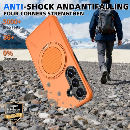 Coque aimantée Samsung S26 antichoc de qualité militaire avec support écran