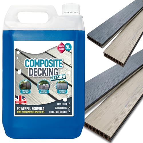 5L Composite Decking Cleaner Furniture & Fencing Reviver Removes Dirt Grime & Bird Droppings