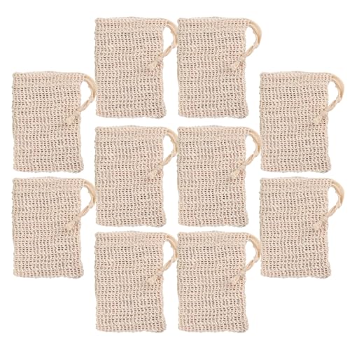 Mikikit 10 Bolsas De Jabón Para Ducha Bolsas Colgantes Para Jabón Corporal Mallas Espumosas Para Limpieza Facial Malla Espumosa Para Baño