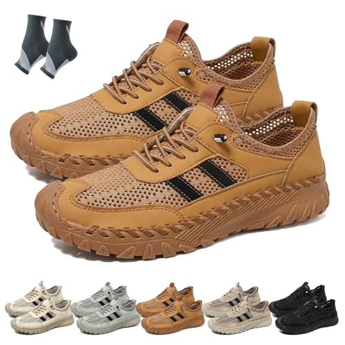 Zenfaze Orthopedic Shoes for Men, Zenfaze Shoes for Mens, Slip on Orthopedic Hiking Shoes, Non Slip Walking Sneakers