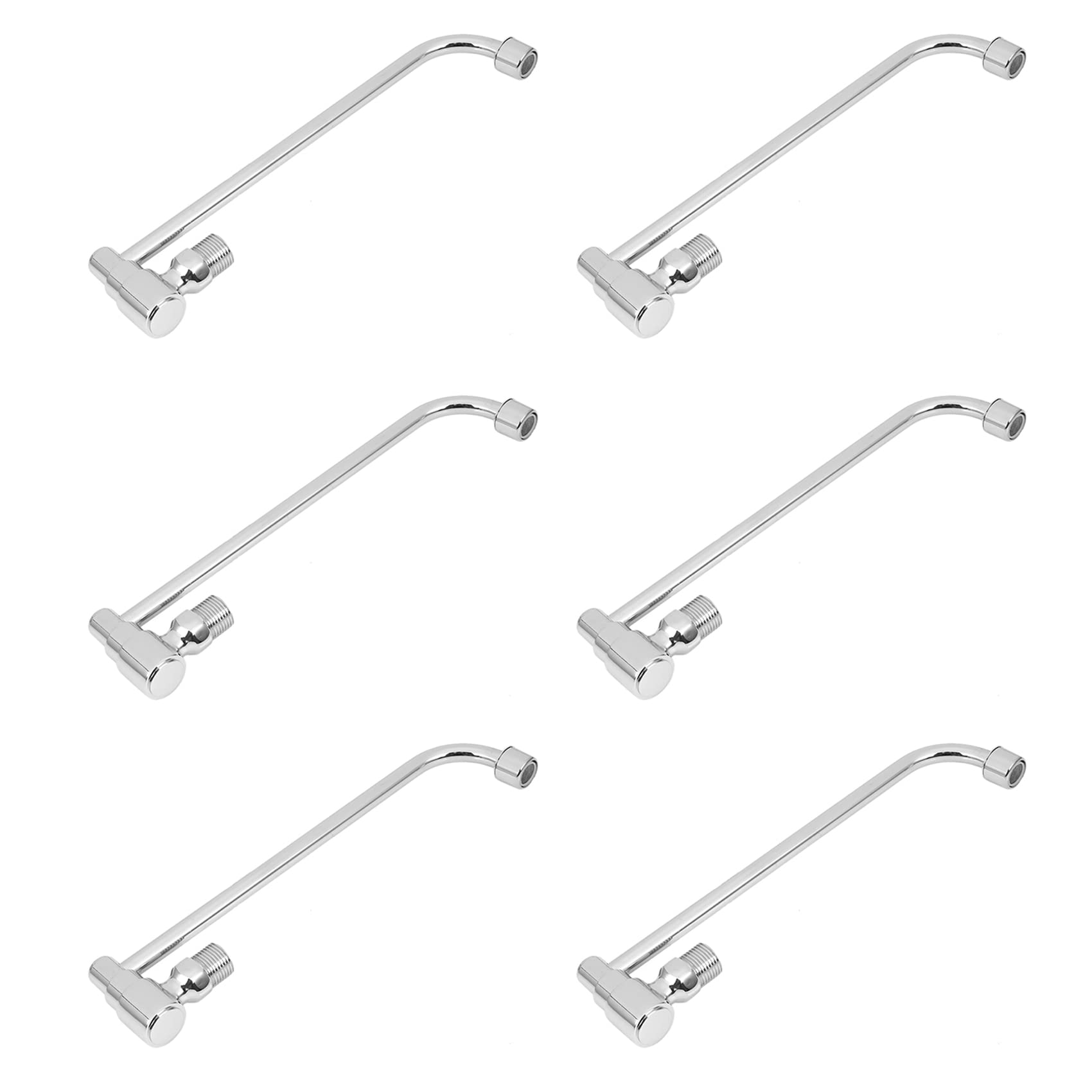 Jnchdghwa Silver 6X Pot Filler Kitchen Sink Faucet Wok Faucet Wall Mounted Pot Filler Faucet (300Mm)