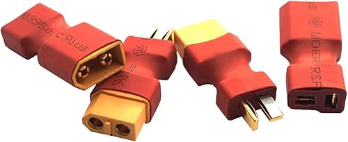 Miniatura 6 de 2Pairs Vgoohobby XT60 XT-60 Plug to T Plug Female Male Adapter Connector for RC FPV Drone Car Lipo NiMH Battery Charger ESC