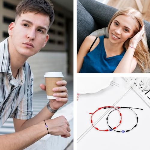 BOCHOI Evil Eye Bracelet for Women Good Luck String Bracelet Kabbalah Protection Friendship Wish Bracelet Jewelry for Girls Girlfriend Wife Mother Daughter4