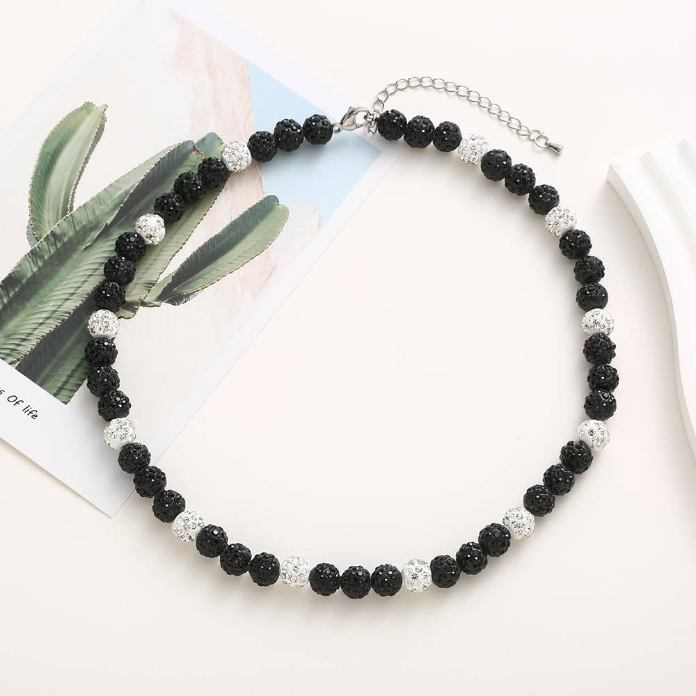 Baseball Necklace - Glitter Bling Clay Beaded Ice Collection Necklace for Men Boys Cool Gifts for Baseball Players Lovers - Image 2