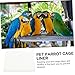 BESPORTBLE 100pcs Disposable Bird Cage Liners Absorbent Non-Woven Cloth Cushions for Parrot Cages Leak Reduces Odor for Clean Bird Environments