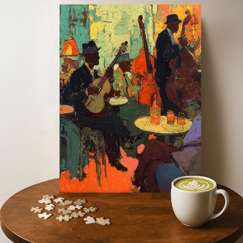 Casse-tête Jazz Black Art 500 pièces bois adulte 20x15 po
