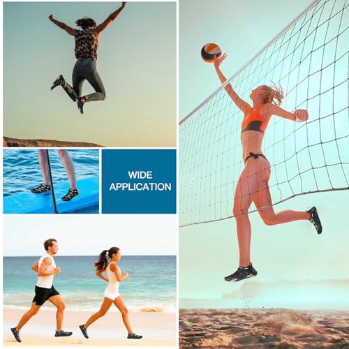 Frauen Männer Wasser Sport Schuhe Barfuß Strand Schwimmen Pool Schuhe Quick Dry Aqua Socken Anti-Rutsch Surf Tauchen Yoga Schuhe, Schwarz, 39