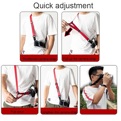 Aollccae Camera Strap, Quick Adjustable Shoulder Sling Camera Neck Shoulder Strap For Leica Fuji Pentax Canon Micro Single And Dslr Camera Green #TOP3