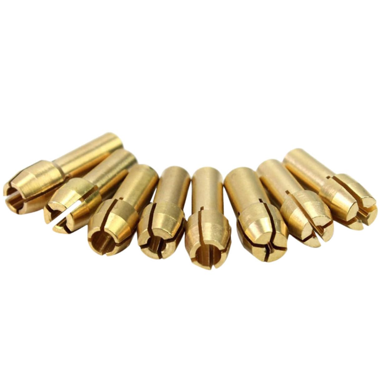 Yardenfun Brass Collet Set for Rotary Tools 1mm/1.6mm/2.3mm/3.2mm Compatible Precision Tool Collets for Engraving and Cutting Projects