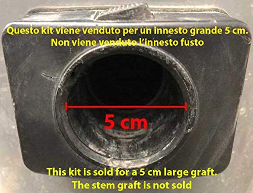 Tubo aspirapolvere con manicotti per kit ø36 valido valido per WIRBEL mod: 814, 815, POWER D22, POWER WD 22