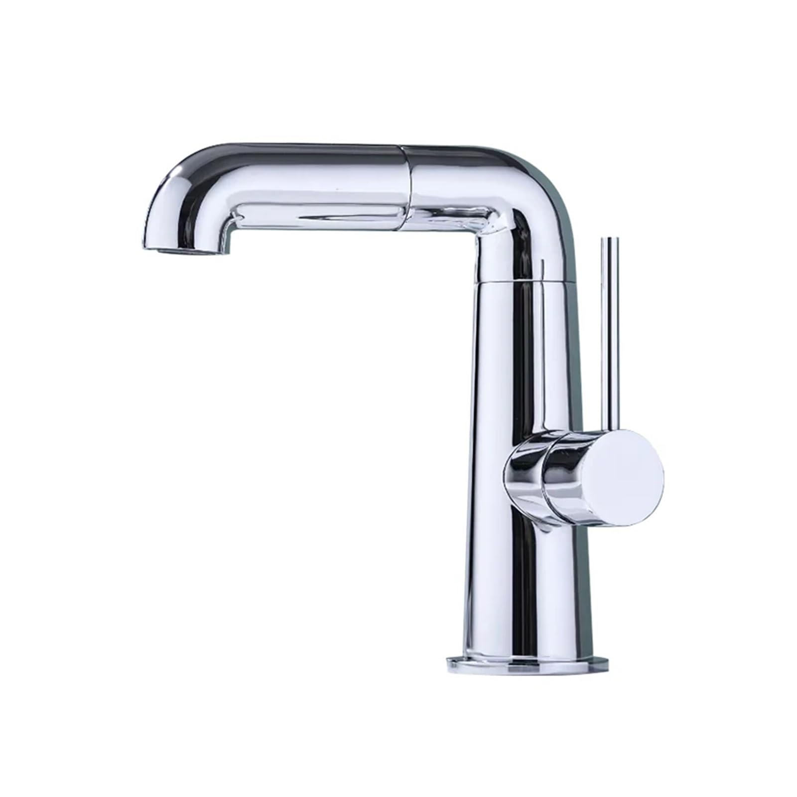Grifos de baño de lujo mezclador monomando cromado para lavabo moderno