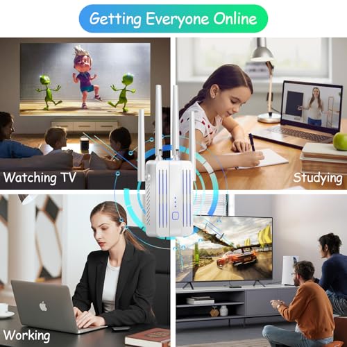WiFi Extender Signal Booster for Home: 5G/2.4G Internet Repeater Long Range Covers Up to 108+ Devices and 12980 Sq.ft 1200M for Apartment Basement Office House by VEYANCO - Image 9