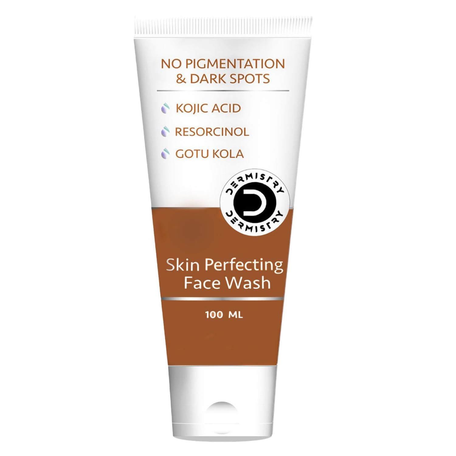 Dermistry 1% Kojic Acid Gotukola Face Wash for Instant Pigmentation D De Tan Dark Spots Uneven Skin Tone Removal for Lightening Brightening Glowing Face Suits Men Women Dry Oily & All Skin Types-100ml