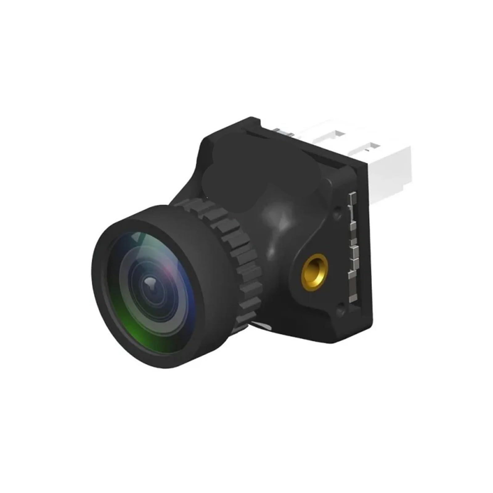 5 Telecamera da corsa Nano FPV for accessori RC Drone 1/3 "CMOS 4ms Latenza/Super WDR Risoluzione 1000TV(Black Connector)