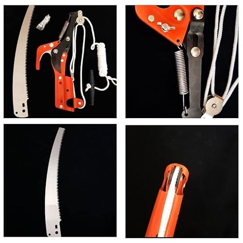 Garten Baumstangen-säge, Landschaftsbau-Säge Hochbaumsäge-Zweig Lange Reichweite Pole Astsäge zum Sägen und Scheren (ohne Stange)