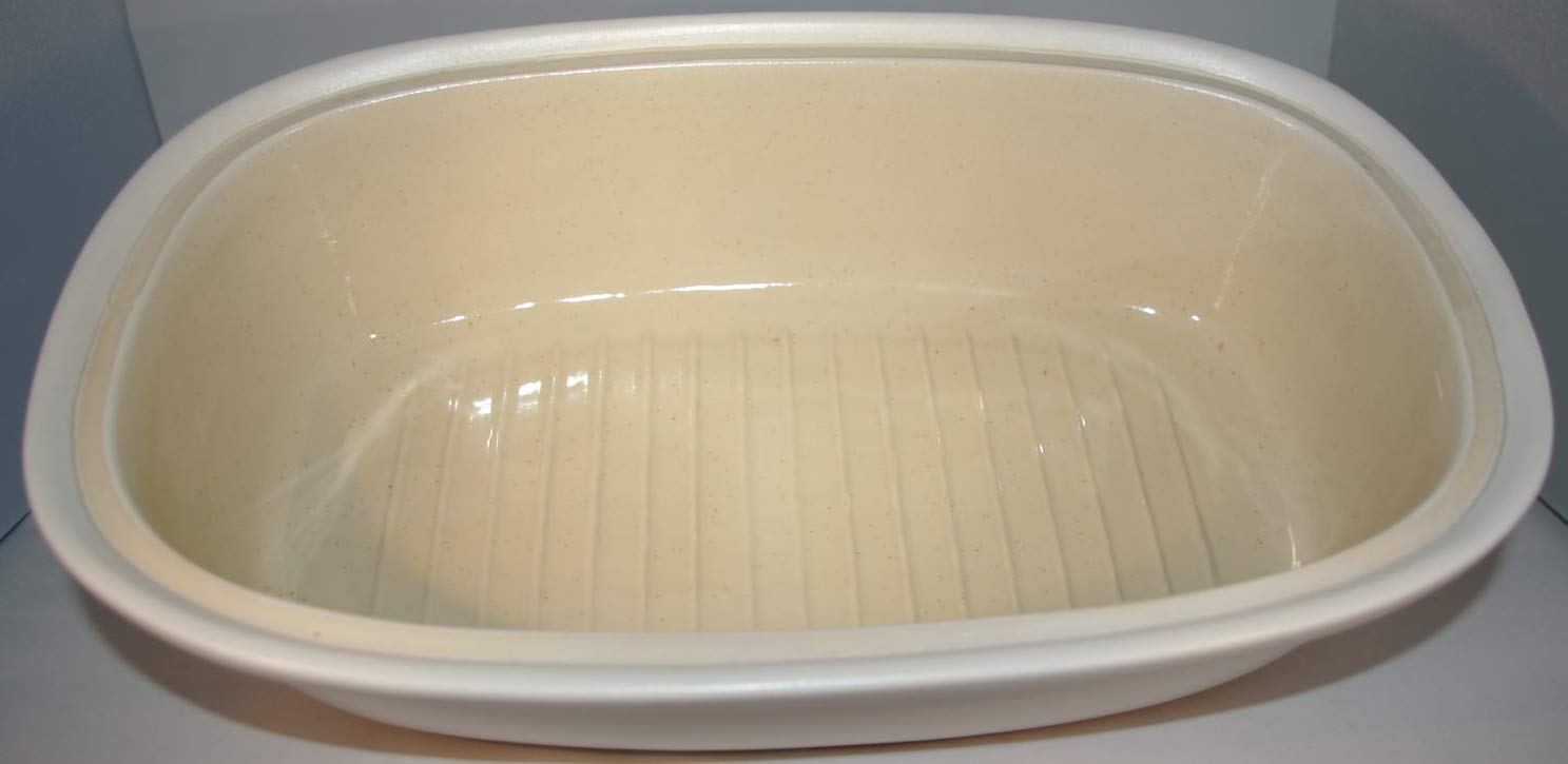 Brottopf weiss matt Gross 40 cm | Brotkasten | Brotbox | Brotdose | Brotbehälter | Steinzeug | LxB 41x25