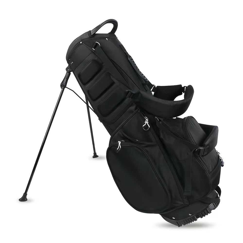 Tangkula Golfwagentasche – 14 Trennwände, 7 Taschen, Inkl. Regenhaube | Leicht, 1,7 Kg, Wasserabweisend