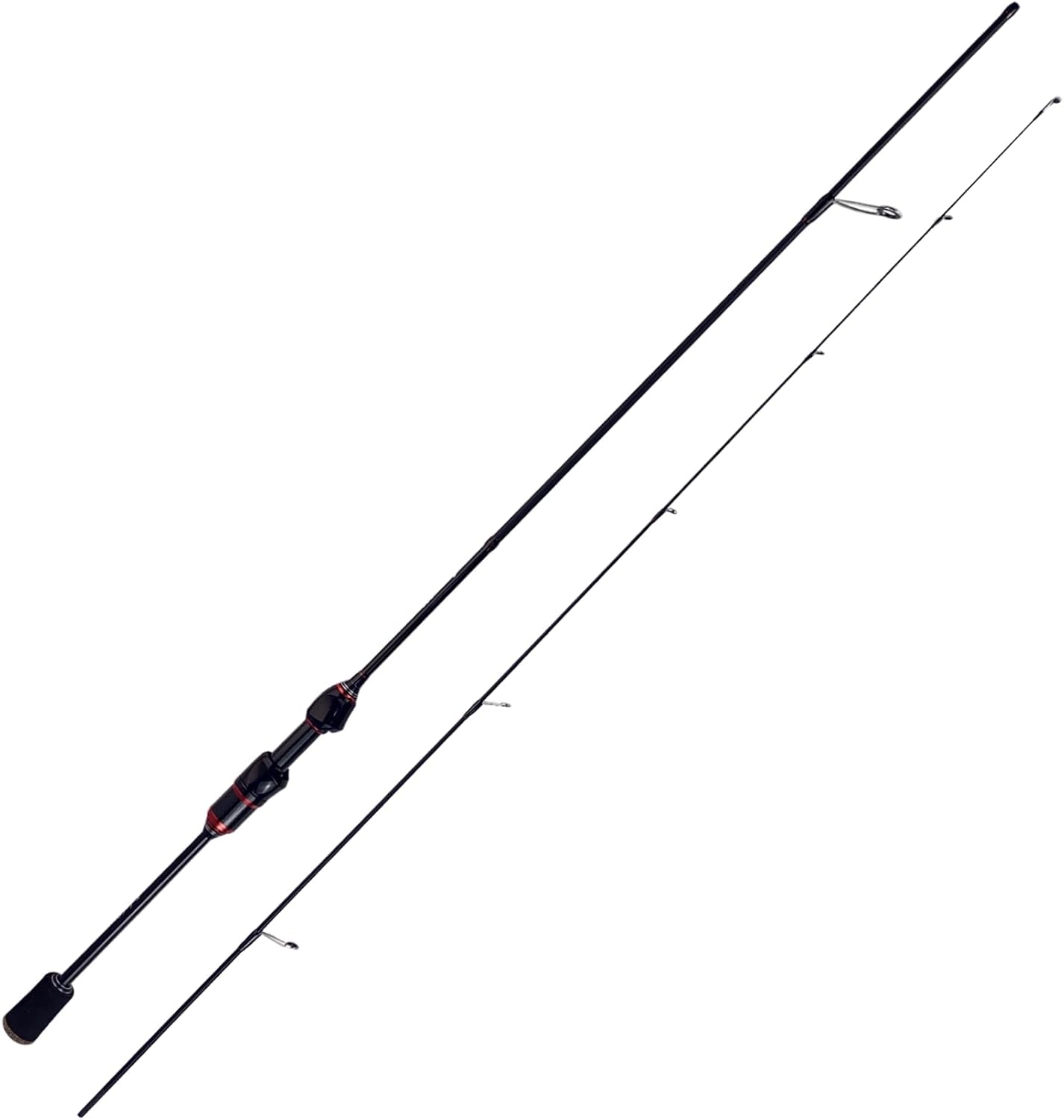 Eupheng Echolite Ultralight Spinning Rod and Reel Combo, IM8 Graphite Fast Action Trout Bass Gear, Portable Travel Setup with 5.2:1 9+1 BB CNC Aluminum Spool