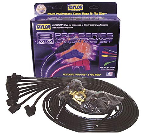 Taylor Cable 70051 8mm Pro Wire Black Spark Plug Wire Set Taylor Cable 70051 8mm Pro Wire Black Spark Plug Wire Set