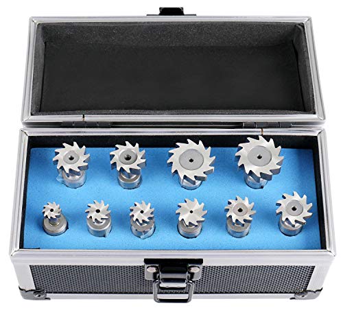 accusize industrial tools 10 pcs hss woodruff key cutter set 123939 straight shank 3800-1101