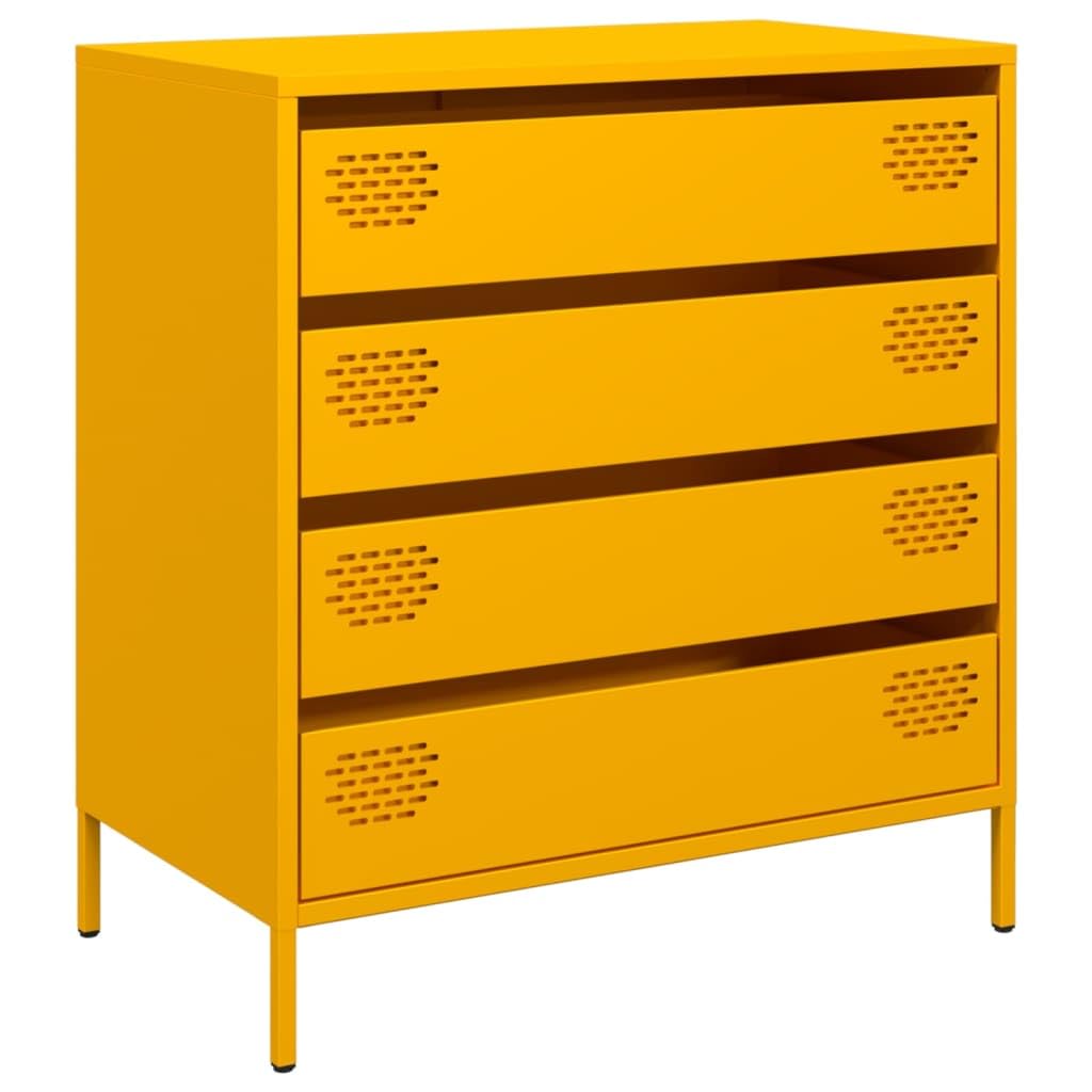 Générique Buffet Jaune Moutarde 68x39x73,5 cm Acier laminé à Froid,Buffets & bahuts,851289
