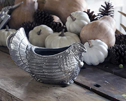 Arthur Court Designs Aluminum Turkey Gravy Sauce Boat/Condiment Bowl 9.5 inch Long - Image 6