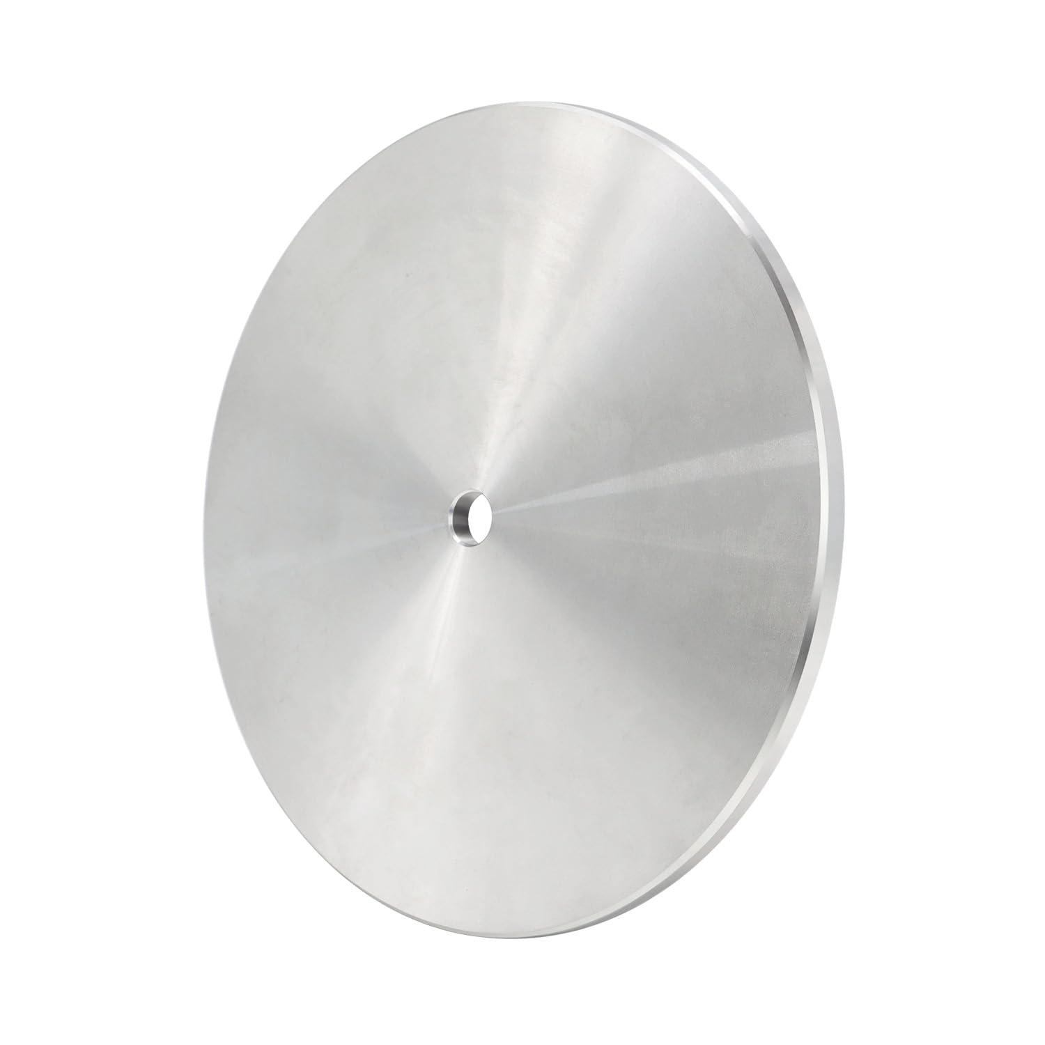 Placa base de disco de pulido y pulido de aluminio, eje de 8 x 1/2 pulgadas para ruedas abrasivas planas, máquinas de cabina inclinada y disco de respaldo, 1 paquete