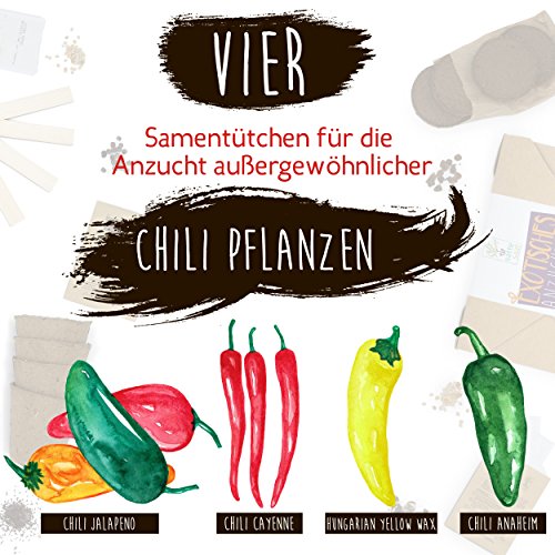 SATTE SAAT Chili Anzucht-Set zur Aufzucht scharfer Chili-Pflanzen mit ökologischen Pflanztöpfen, Anzuchterde, Holz-Sticks, Chili-Samen und Anleitung - Pflanzset Geschenk zu Geburtstag oder Ostern - Image 8