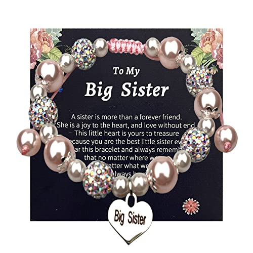Image of Sister's Big Bracelet Gift, Little Girls' Sister Jewelry