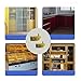 TEYOUQU 2 Pieces Gold Glass Door Hinges, Pivot Hinges Suitable for Free-Swinging Glass Doors with a Thickness of 3-8mm